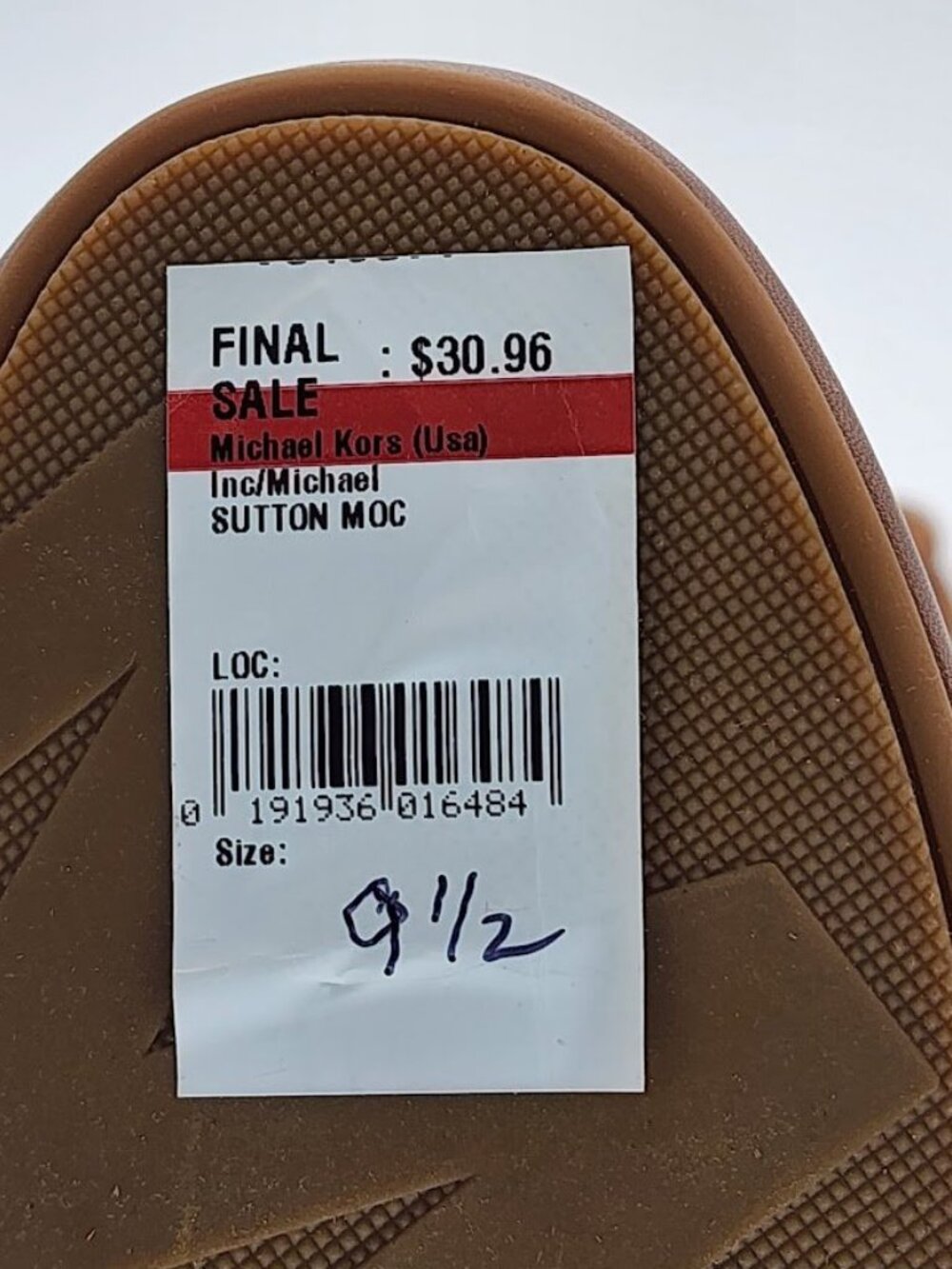 Michael Kors Sutton Moc Brown Leather Bow Loafers Women’s Size 9.5 - Picture 9 of 9